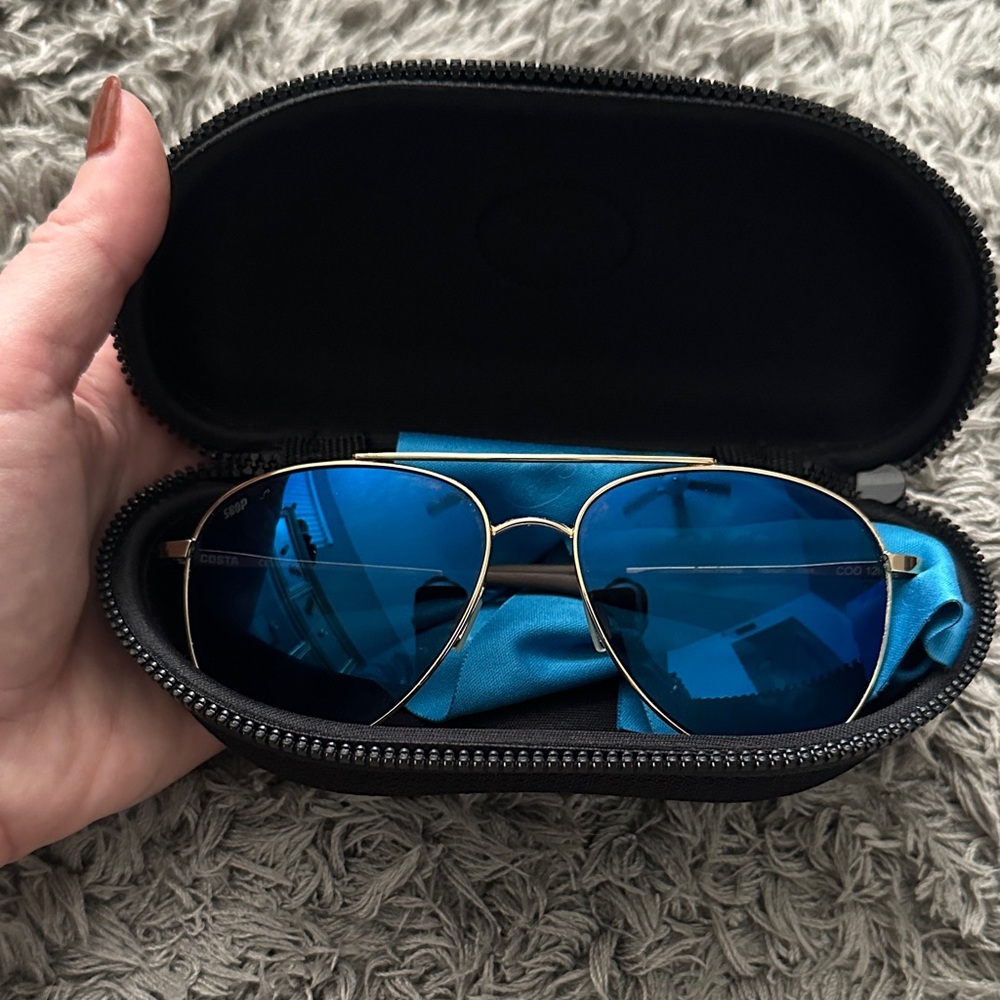 Costa Del Mar Cook blue aviator sunglasses